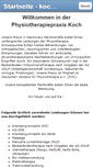 Mobile Screenshot of koch-physiotherapie.de